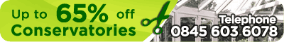 Up to 65% off Sunrooms & Conservatories Click here for more information