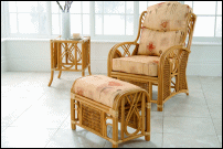 Elegant cane furniture
