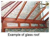 Example of glass roof