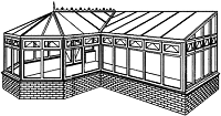 P Shaped Victorian styled conservatories