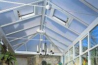 Internal view of hipped Edwardian design with box gutter